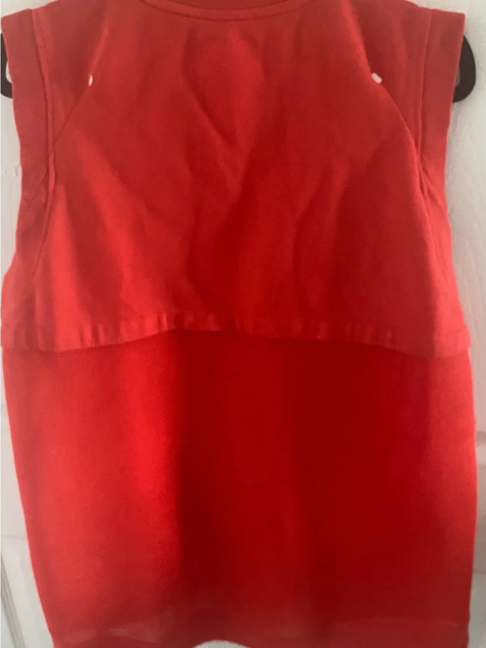 Nike Women’s Red Sleeveless Fleece Vest